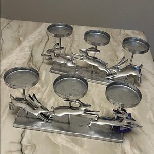 Metal Easter Bunny Trio Candle Holder by Celebrate Together, NEW